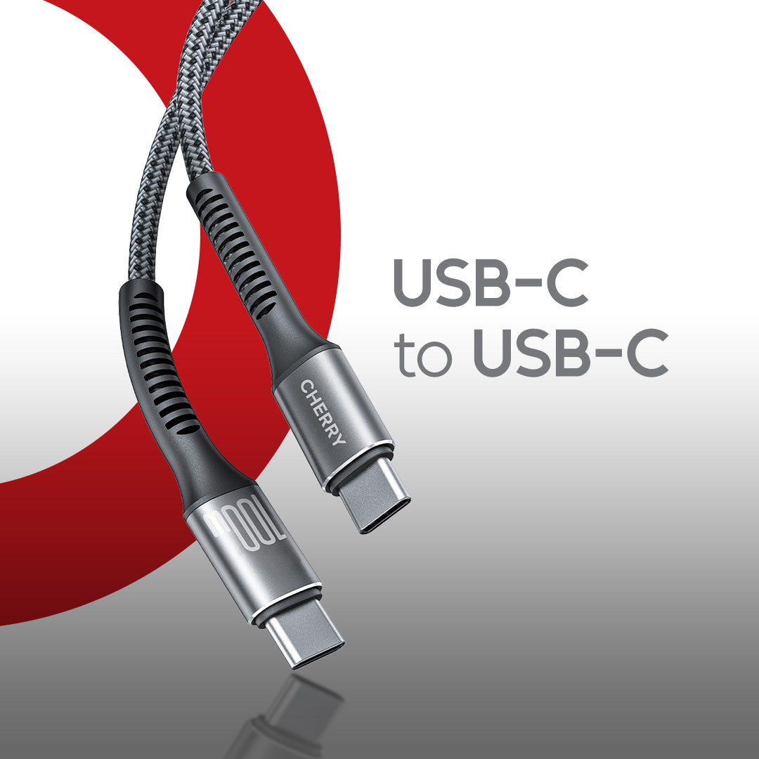 CHERRY 100W USB–C Braided Cable