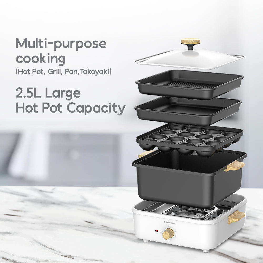 CHERRY Electric Multi-Pan Hot Pot