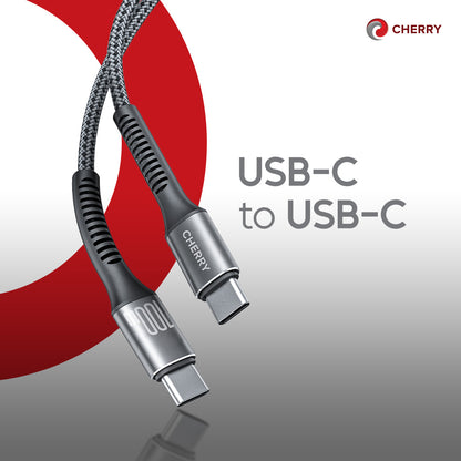 CHERRY 100W USB–C Braided Cable