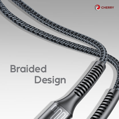 CHERRY 100W USB–C Braided Cable