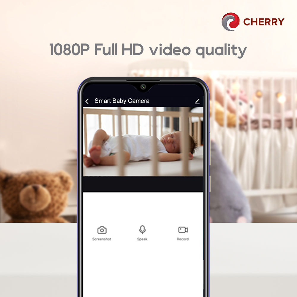 CHERRY Smart Baby Camera (Pink)